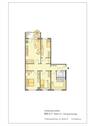 Grundriss (möbliert) - Etagenwohnung mit 87,80 m&sup2; in Gera zur Miete