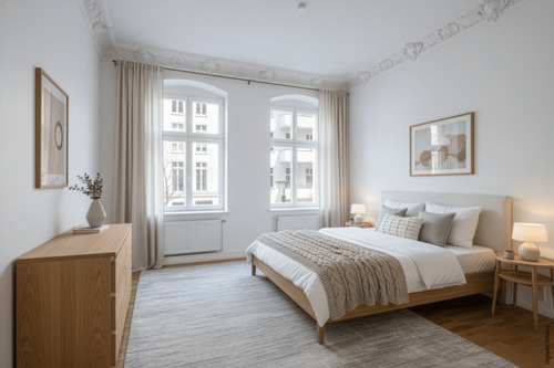 Schlafzimmer - 6 Zimmer Etagenwohnung zum Kaufen in Berlin