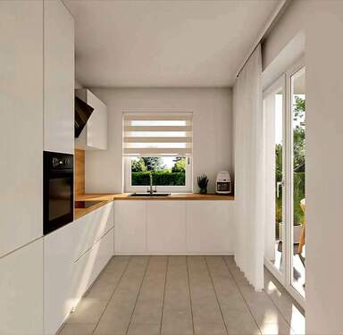 küche.jpg - 2 Zimmer Etagenwohnung in Augsburg