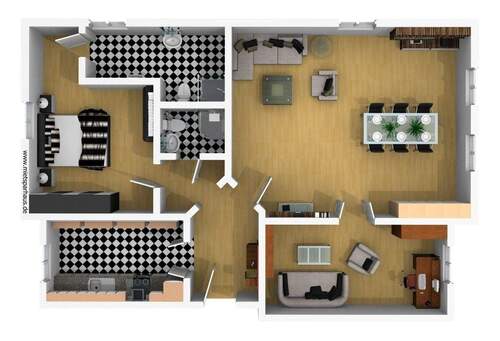 Grundriß Vogelperspektive - 