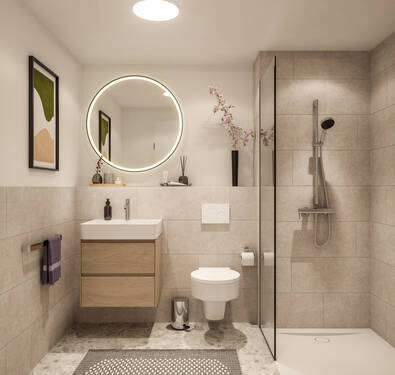 Wellness-Bad - 2 Zimmer Etagenwohnung in Landsberg am Lech