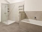 Bad mit Wanne und Dusche - 