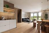 Wohn-/Essbereich mit offener Küche - 6 Zimmer Doppelhaushälfte in Groß-Umstadt