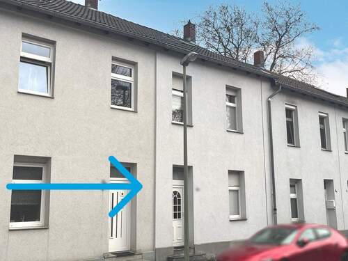 Außenansicht - Saniertes Reihenmittelhaus in HER-Eickel Nähe Stadtgrenze Bochum +++ Raumwunder +++ Gr Garage