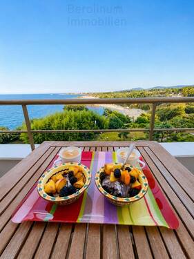 Balkon und Meer - 