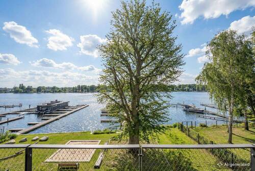 Blick vom Balkon - Exklusives Lebensgefühl in erster Wasserreihe