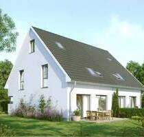 Schlüsselfertige Neubau-DHH mitten im Grünen! Wärmepumpe, FB-Hzg., Terrasse, 2 Außen-Stpl., - Heinsdorfergrund Hauptmannsgrün