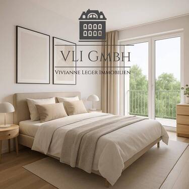 Schlafzimmer - 3 Zimmer Etagenwohnung zur Miete in Sankt Ingbert
