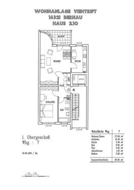 WE 07 - Etagenwohnung mit 69,10 m&sup2; in Bernau zur Miete