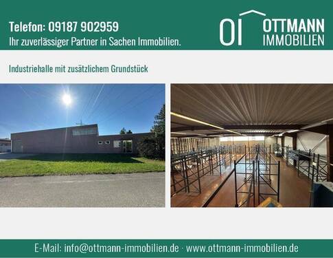 Eingangsbild - Industriehalle mit zusätzlichem Grundstück zu verkaufen