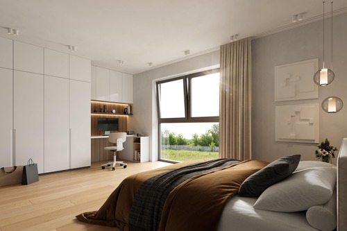 Schlafzimmer (im OG) - Doppelhaushälfte mit 161,00 m² in Groß-Umstadt zum Kaufen