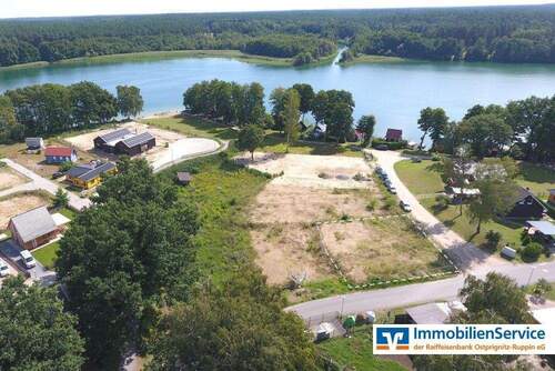 Blick aus der Luft - Grundstück zum Kaufen in Rheinsberg