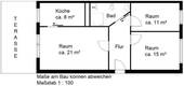 Grundriss - Etagenwohnung mit 68,50 m² in Halle (Saale) zur Miete
