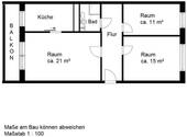 Grundriss - Etagenwohnung mit 68,60 m² in Halle (Saale) zur Miete