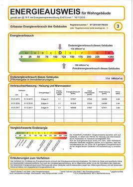 Energieausweis - 1 Zimmer Etagenwohnung in Neu-Ulm