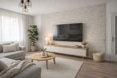 Wohnzimmer homestaged - Etagenwohnung mit 63,00 m&sup2; in Hilden zur Miete