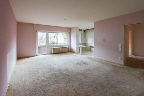 Wohn- und Essbereich - 2 Zimmer Etagenwohnung zum Kaufen in Krefeld