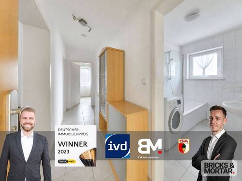 Titelbild - 3-Zimmer-Wohnung mit Westbalkon und Garage in Königsbrunn