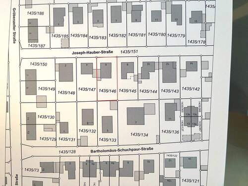 Lageplan - Grundstück in Dachau