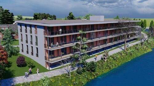 Visualisierung Süd_Ostseite - 4 Zimmer Etagenwohnung zum Kaufen in Dornburg-Camburg