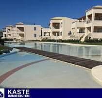 Voll möblierte 3-Zimmer-Wohnung mit Pool und Meerblick in Maleme auf Kreta