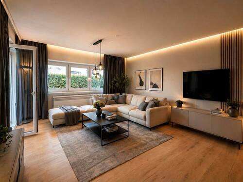 Musterbild Wohnzimmer - Wohnung mit Potential! Gartenwohnung in ruhiger Lage!