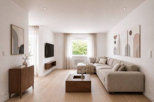 mögliches Wohnzimmer - 3 Zimmer Etagenwohnung zum Kaufen in München