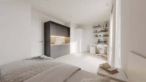 Wohnbereich 1 - 1 Zimmer Etagenwohnung in Deggendorf