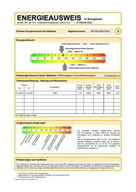 Energieausweis 1 Seite - 