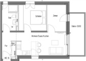 Grundriss - Etagenwohnung mit 57,00 m² in Frankfurt am Main zum Kaufen