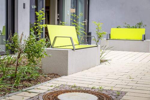 Innenhof - Etagenwohnung mit 45,70 m&sup2; in Leipzig zur Miete