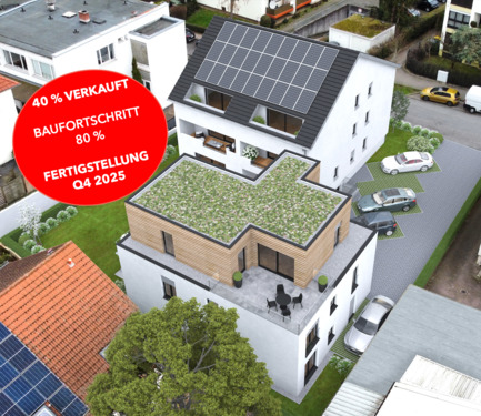 Außenvisualisierung - NEUBAU-ERSTBEZUG: Top moderne 3-Zimmerwohnung mit eigenem Garten und Terrasse - KfW-Effizienzhaus-40