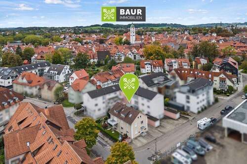 Luftbild - 2 Zimmer Etagenwohnung zum Kaufen in Wangen im Allgäu