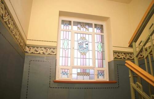 Chemnitz Bleifenster im Treppenhs. - Mehrfamilienhaus, Wohnhaus in Chemnitz