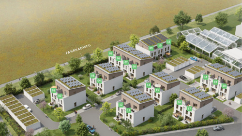 Lageplan - Mehrfamilienhaus, Wohnhaus mit 140,00 m&sup2; in Hausen zum Kaufen