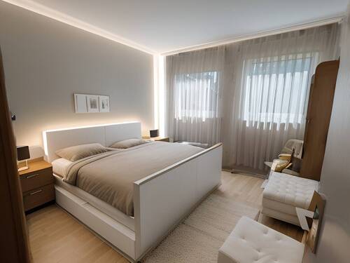 Schlafzimmer homestaging - 