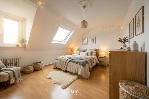 SCHLAFZIMMER (visualisiert) - 2 Zimmer Etagenwohnung in Bad Nauheim