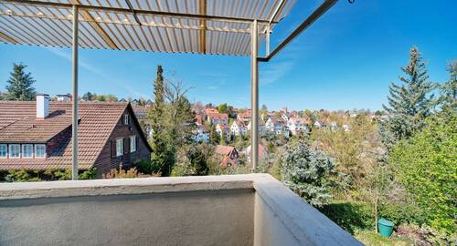Toller Blick vom Balkon - 