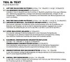 Teil B, Text 1.-5. - 