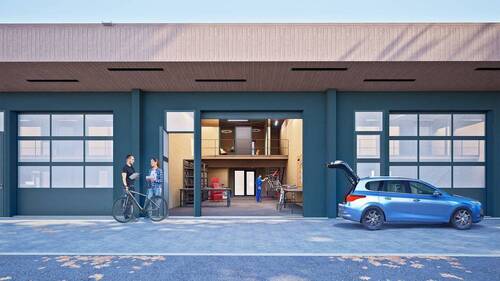 Visualisierung 1-Achser - Halle zur Miete in Dresden