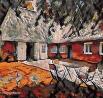 Reetdachhaus mit 2 Wohnungen im EG und kleinem gepflegtem Park mit Obstbäumen - Süderlügum