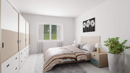 Schlafen - Terrassenwohnung mit 104,90 m&sup2; in Achim zum Kaufen