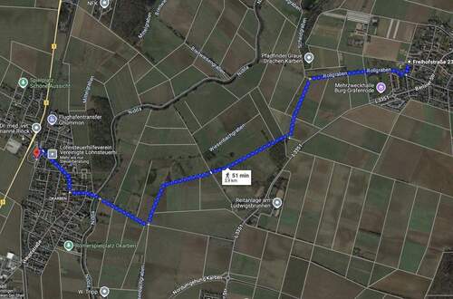 Radweg durch die Felder - 