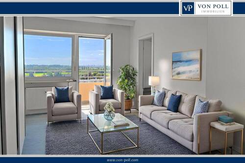 Titelbild - Über den Dächern Weinheims - 2-Zimmer-Wohnung mit traumhaftem Fernblick