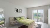 Schlafen - Achim-Uesen: Moderne NEUBAU-3-Zimmer-Wohnung mit 22 m² großer Terrasse & eigenem Gartenanteil