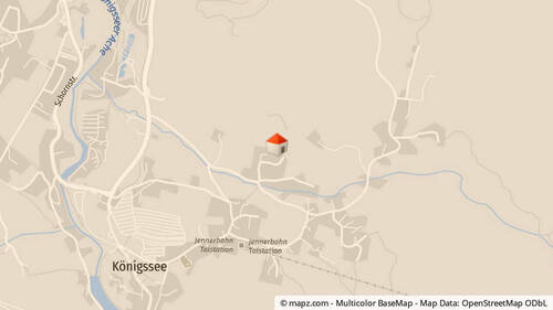 Lageplan - Etagenwohnung mit 54,60 m&sup2; in Schönau am Königssee zur Miete