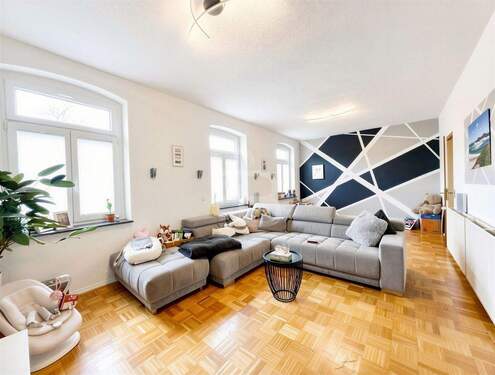 Parkettboden im Wohnbereich - (KI generiert) - 