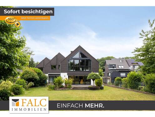 Hausansicht Gartenseite - Ihr neues Zuhause mit Wohlfühlfaktor - Gartenidylle, Kamin & Top-Lage!