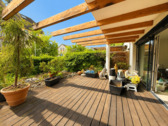 Terrasse vor Renovierung - 3 Zimmer Etagenwohnung zum Kaufen in Leinfelden-Echterdingen