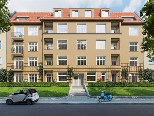 Animierte Aussenansicht1 - 2 Zimmer Etagenwohnung zum Kaufen in Berlin